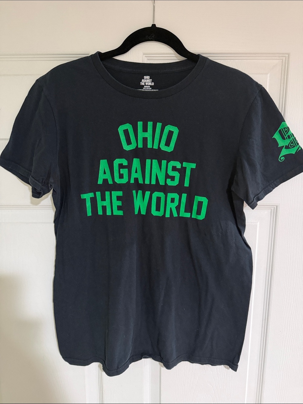 Ohio Against The World Graphic Tee - Black with Green Print